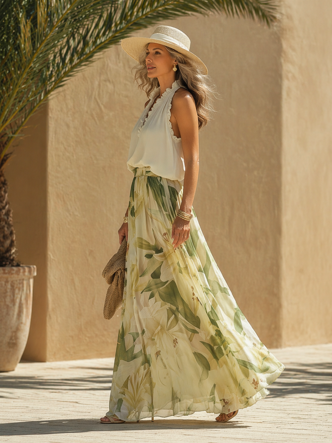 LYSANDRA™ – Floral Halter Two-Piece Set