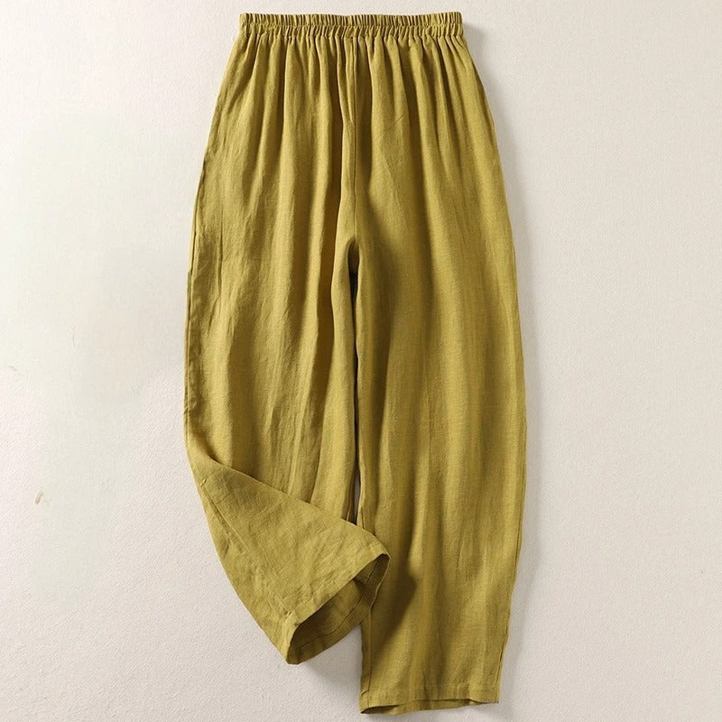 Amalia™ | Women's Cotton & Linen Wide-Leg Pants