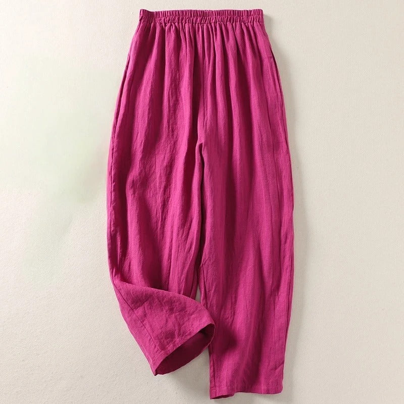Amalia™ | Women's Cotton & Linen Wide-Leg Pants