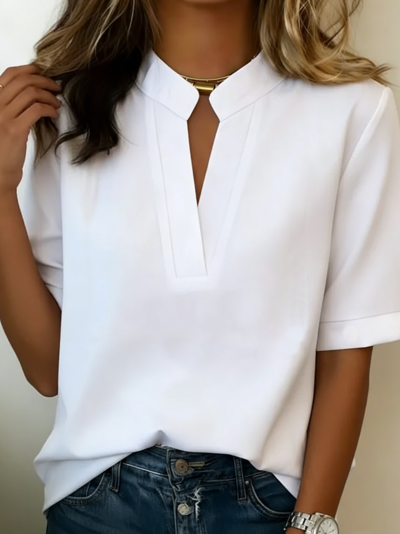ÉLISE™ – Elegant Minimalist Blouse