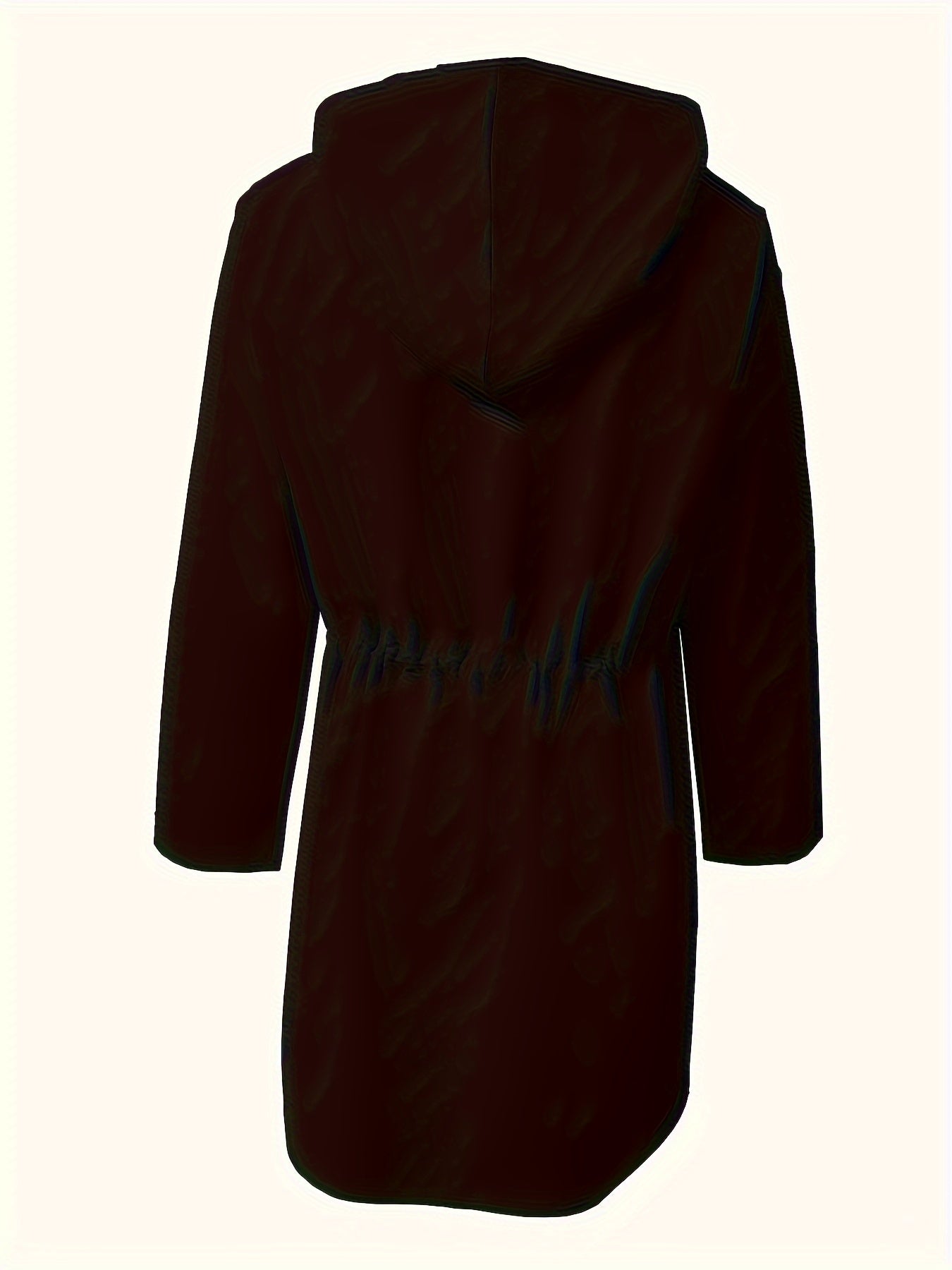 Valentina™ | Zip-Front Drawstring-Waist Hooded Parka Coat