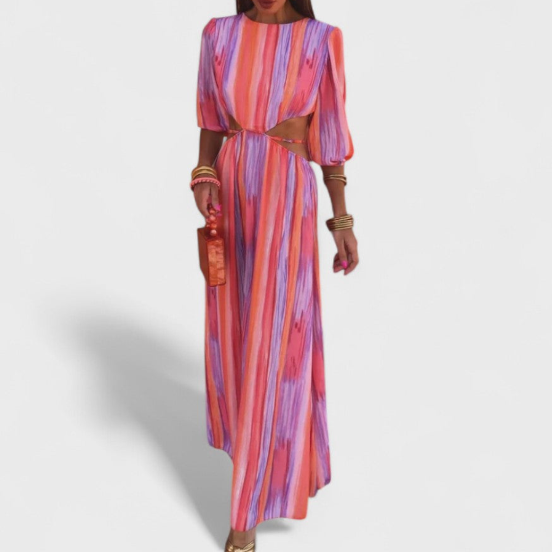 RIVÉLIA™ – Artistic Flowing Maxi Dress
