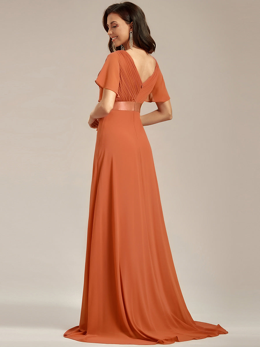 ELEONORE™ – High-Waist Chiffon Bridesmaid Dress