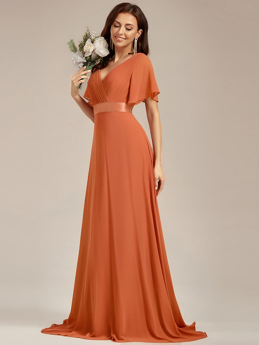 ELEONORE™ – High-Waist Chiffon Bridesmaid Dress