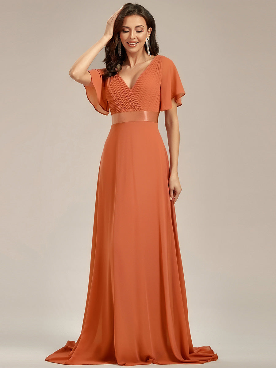 ELEONORE™ – High-Waist Chiffon Bridesmaid Dress