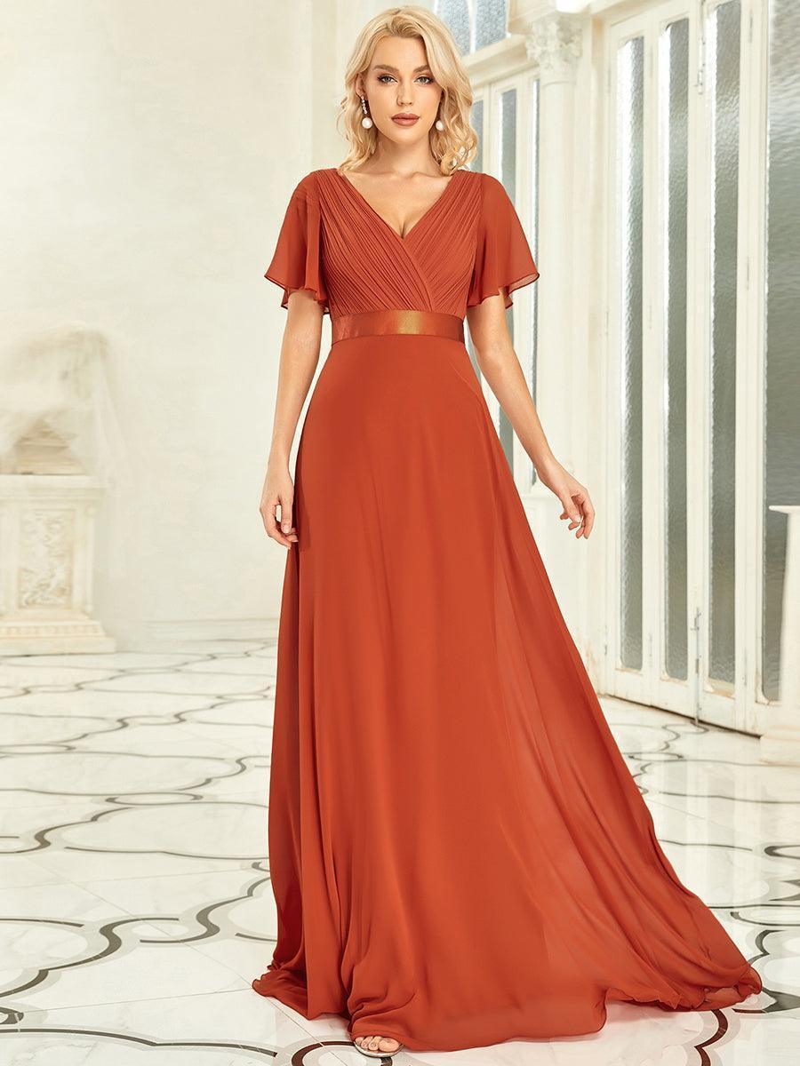 ELEONORE™ – High-Waist Chiffon Bridesmaid Dress