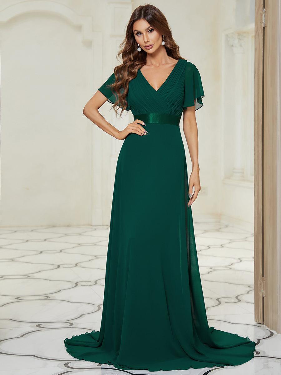 ELEONORE™ – High-Waist Chiffon Bridesmaid Dress