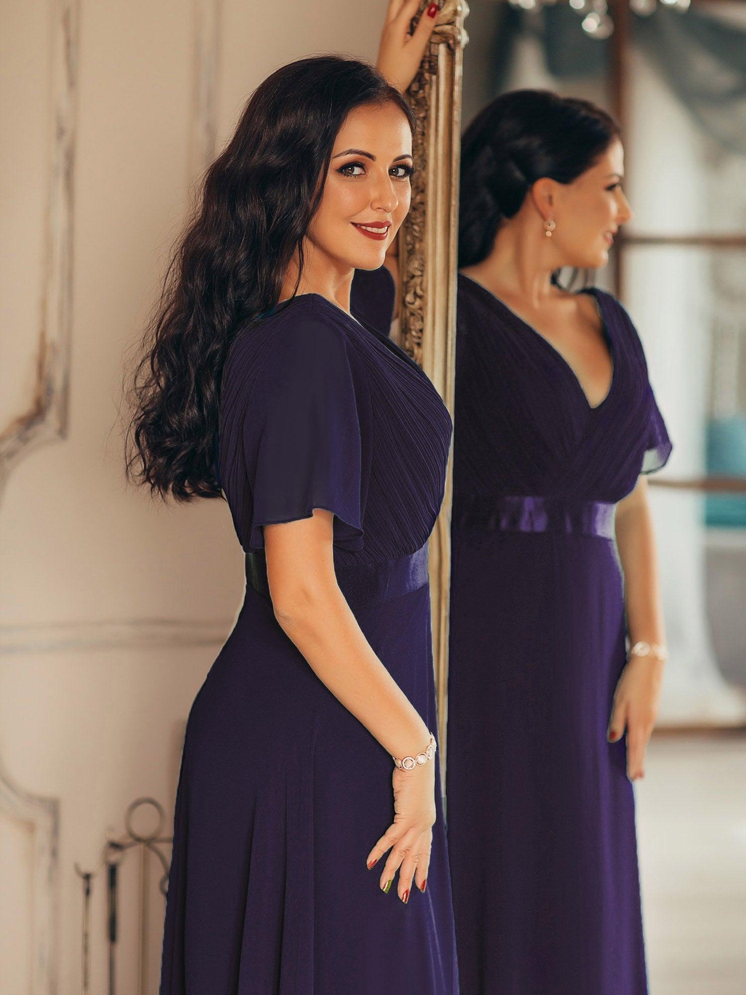 ELEONORE™ – High-Waist Chiffon Bridesmaid Dress