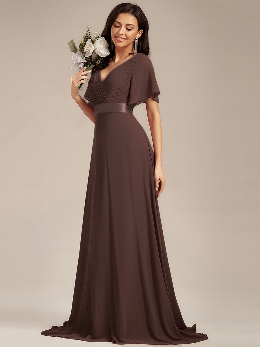 ELEONORE™ – High-Waist Chiffon Bridesmaid Dress