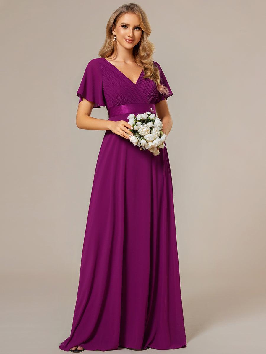 ELEONORE™ – High-Waist Chiffon Bridesmaid Dress