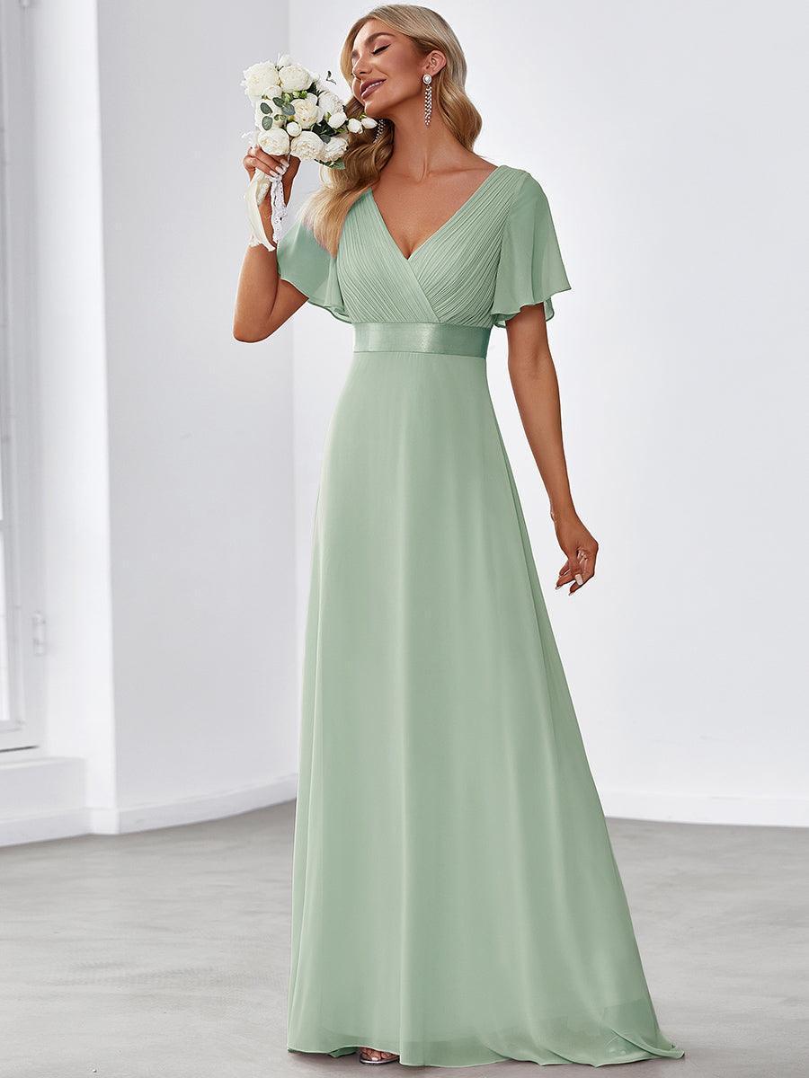 ELEONORE™ – High-Waist Chiffon Bridesmaid Dress