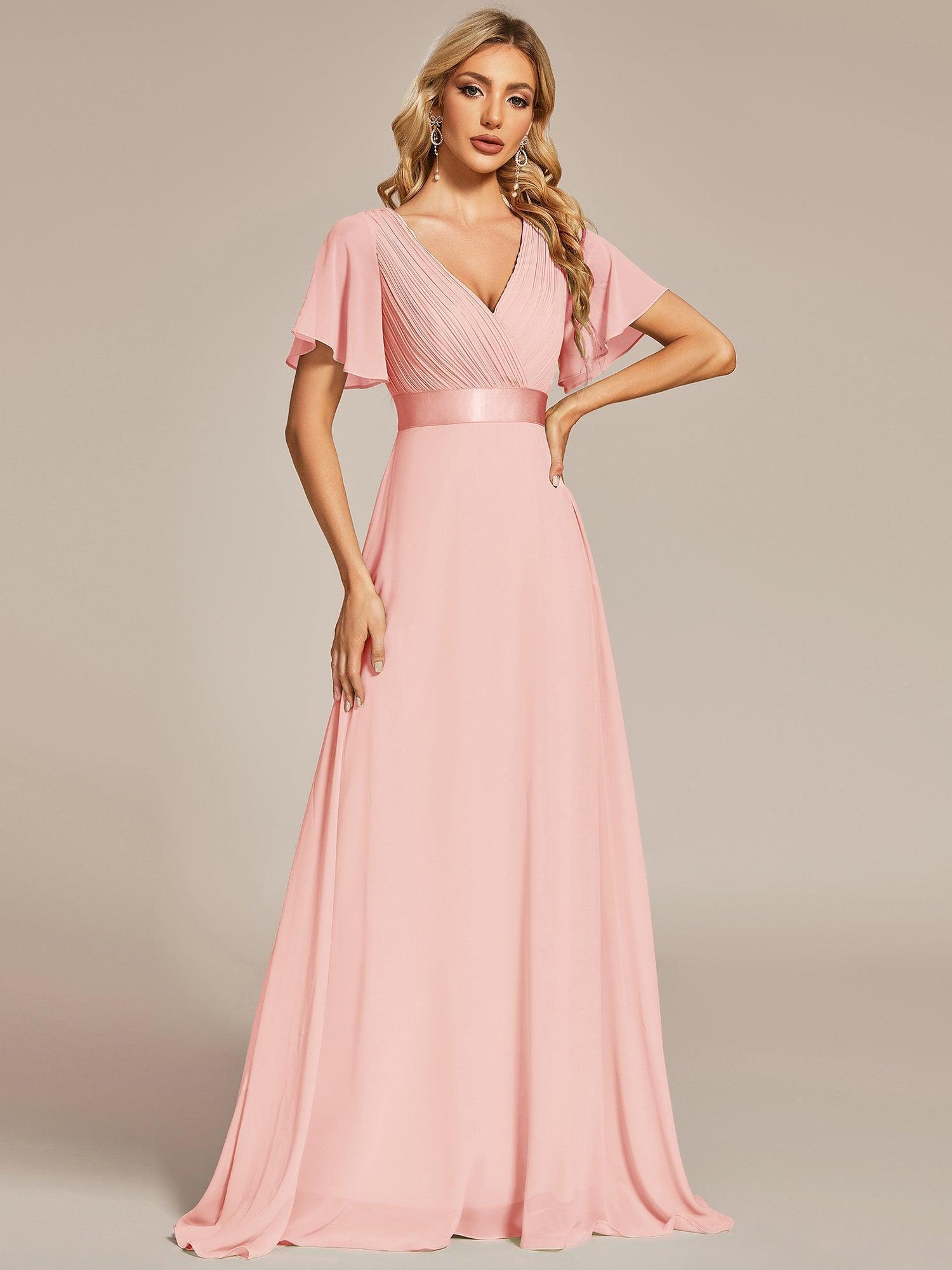 ELEONORE™ – High-Waist Chiffon Bridesmaid Dress