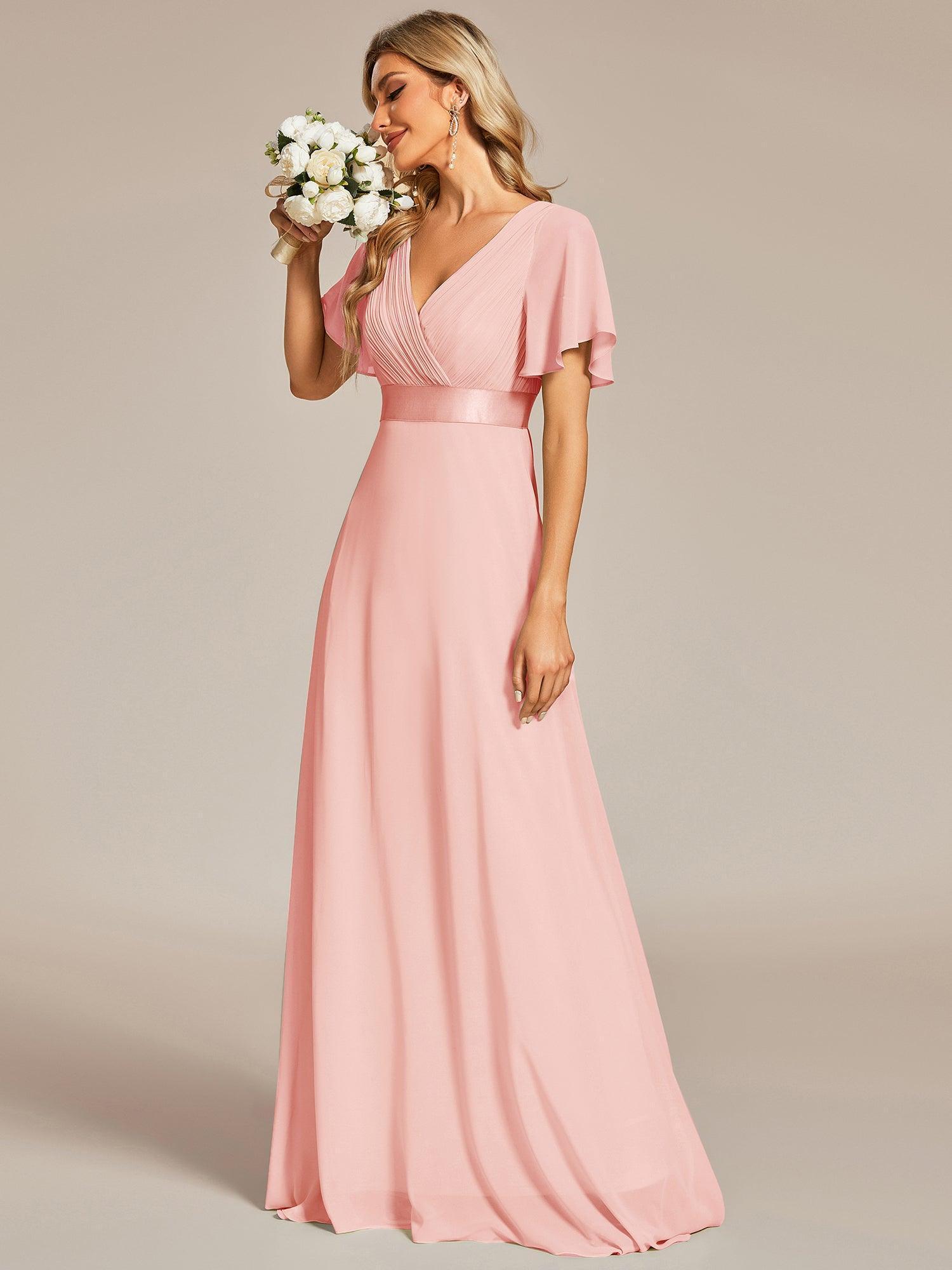 ELEONORE™ – High-Waist Chiffon Bridesmaid Dress