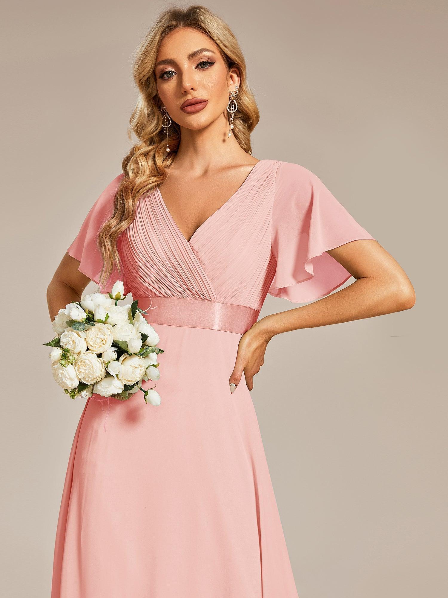 ELEONORE™ – High-Waist Chiffon Bridesmaid Dress