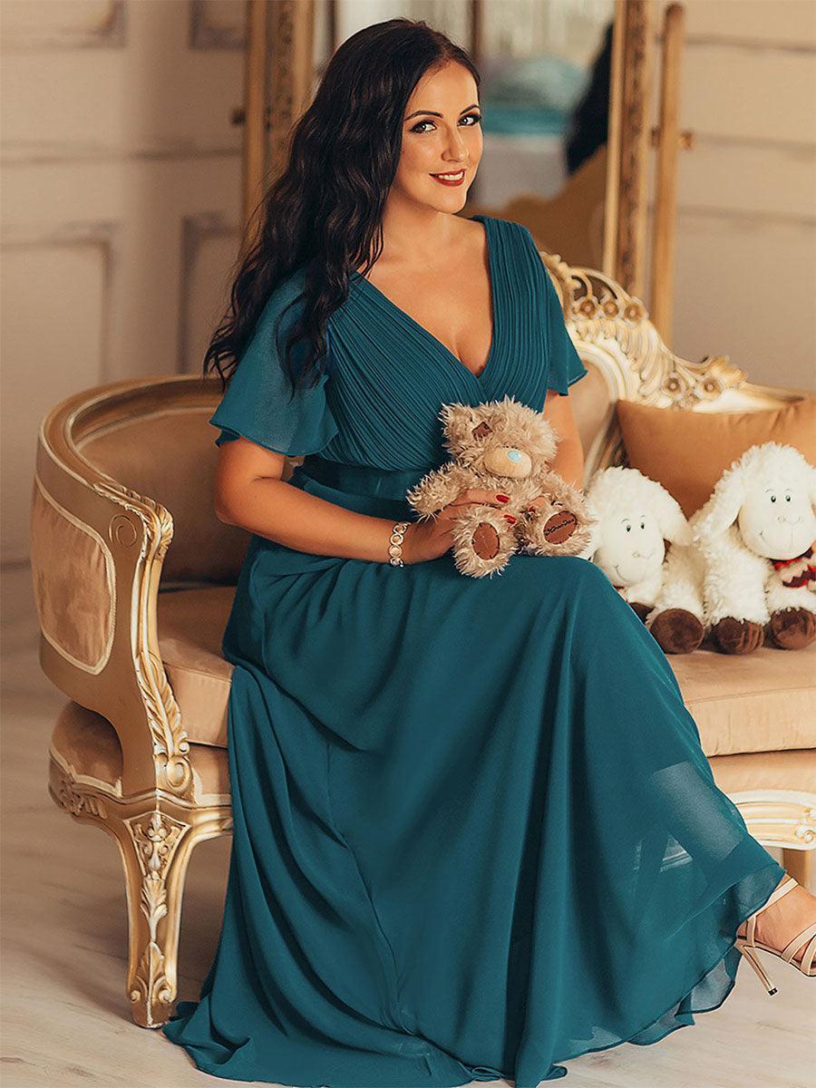 ELEONORE™ – High-Waist Chiffon Bridesmaid Dress