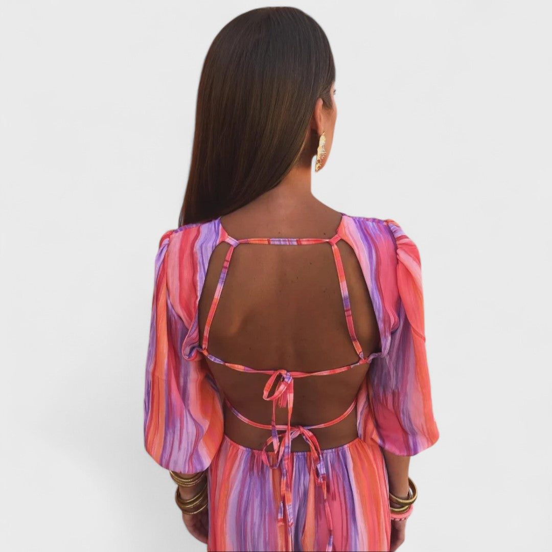 RIVÉLIA™ – Artistic Flowing Maxi Dress