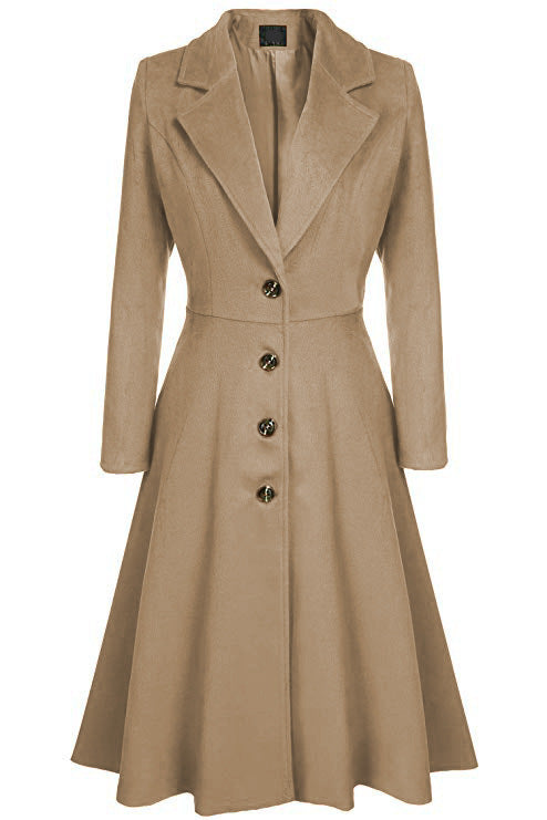 Adelina™ | Tailored Fit-and-Flare Midi Coat
