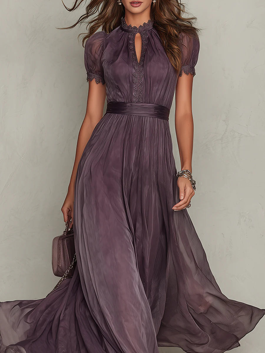 LUNARA™ – Vintage Hollow-Out Maxi Dress