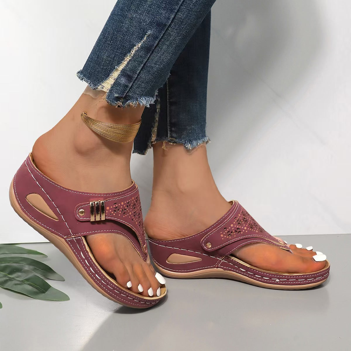 ARCHELLA™ – Ergonomic Wedge Comfort Sandals