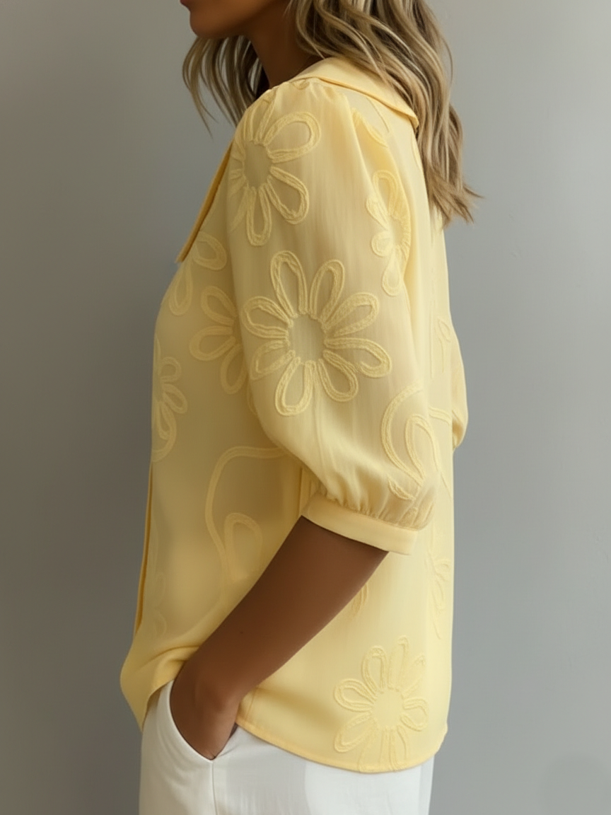AURÉLIE™ – Lightweight Floral Everyday Blouse