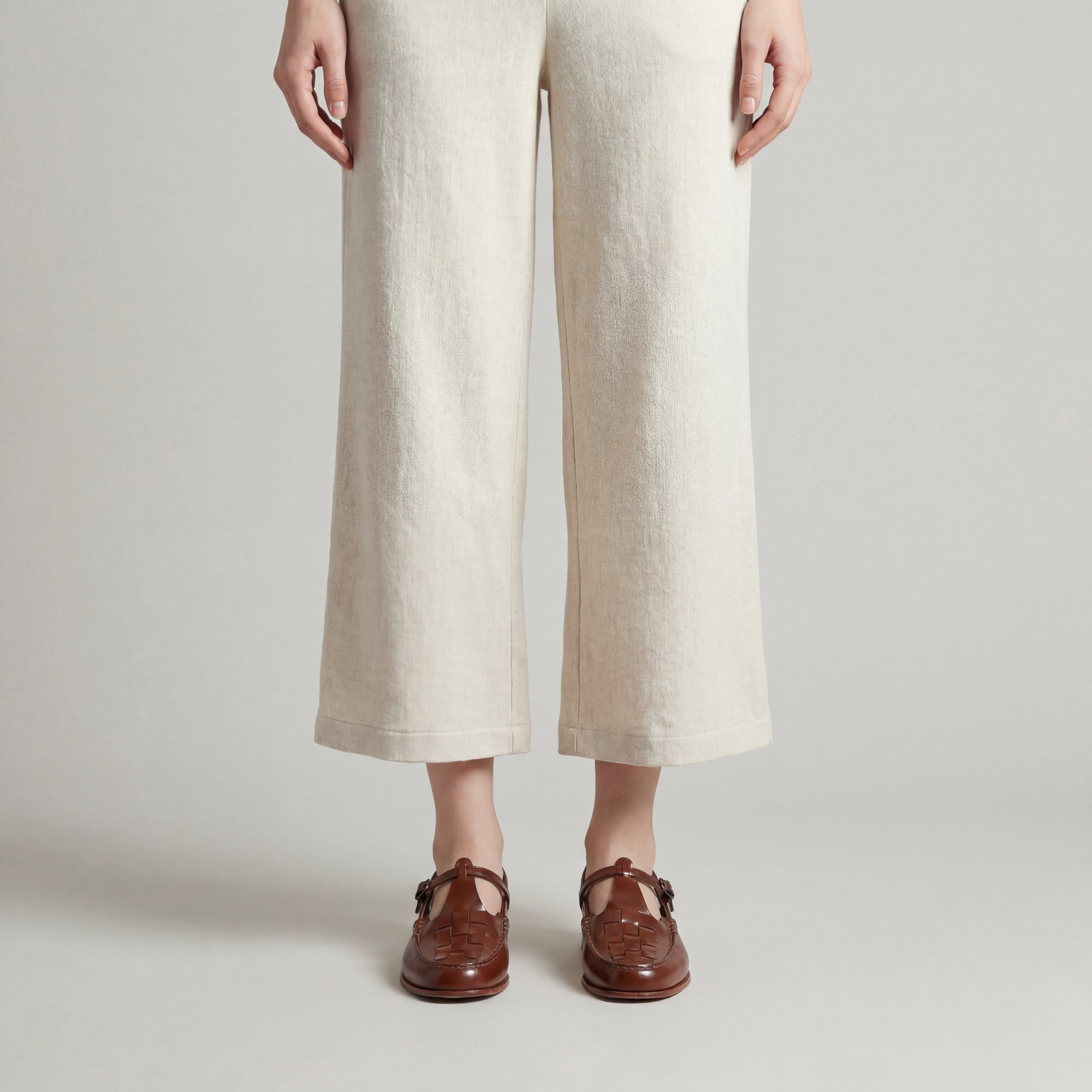 ELVIRA™ – Woven Leather Slingback Sandals