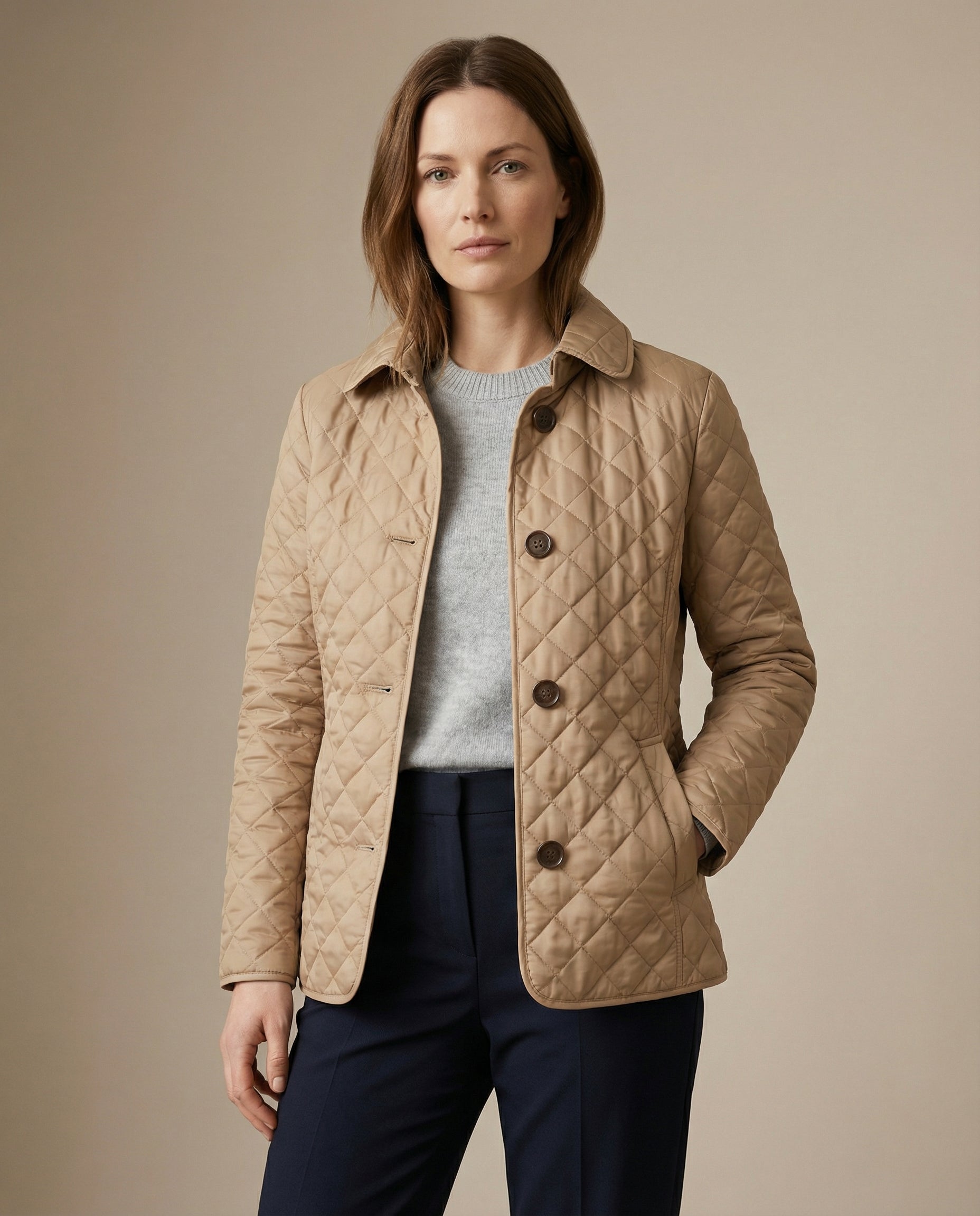 ELENA™ – Quilted Button-Up Jacket
