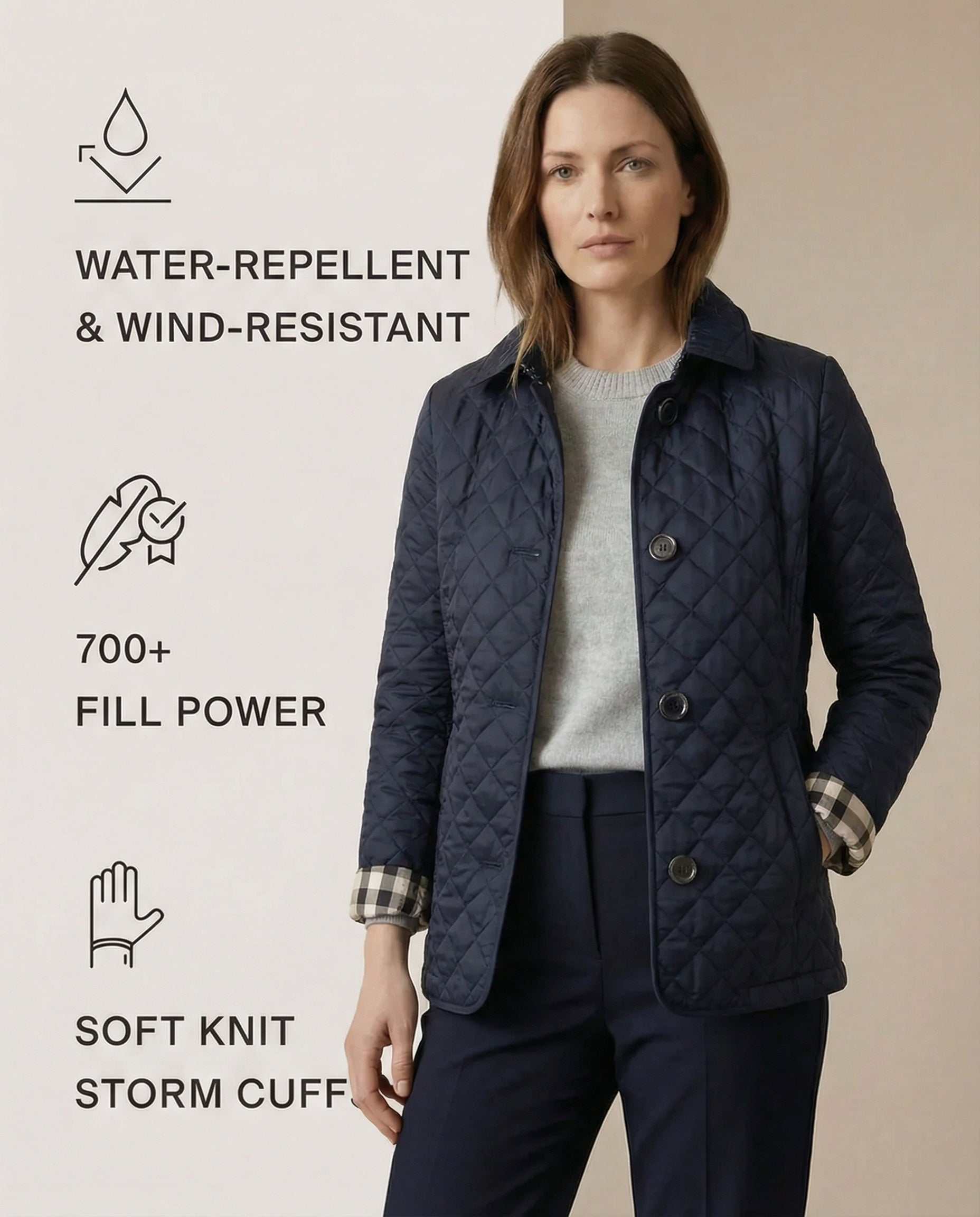 ELENA™ – Quilted Button-Up Jacket