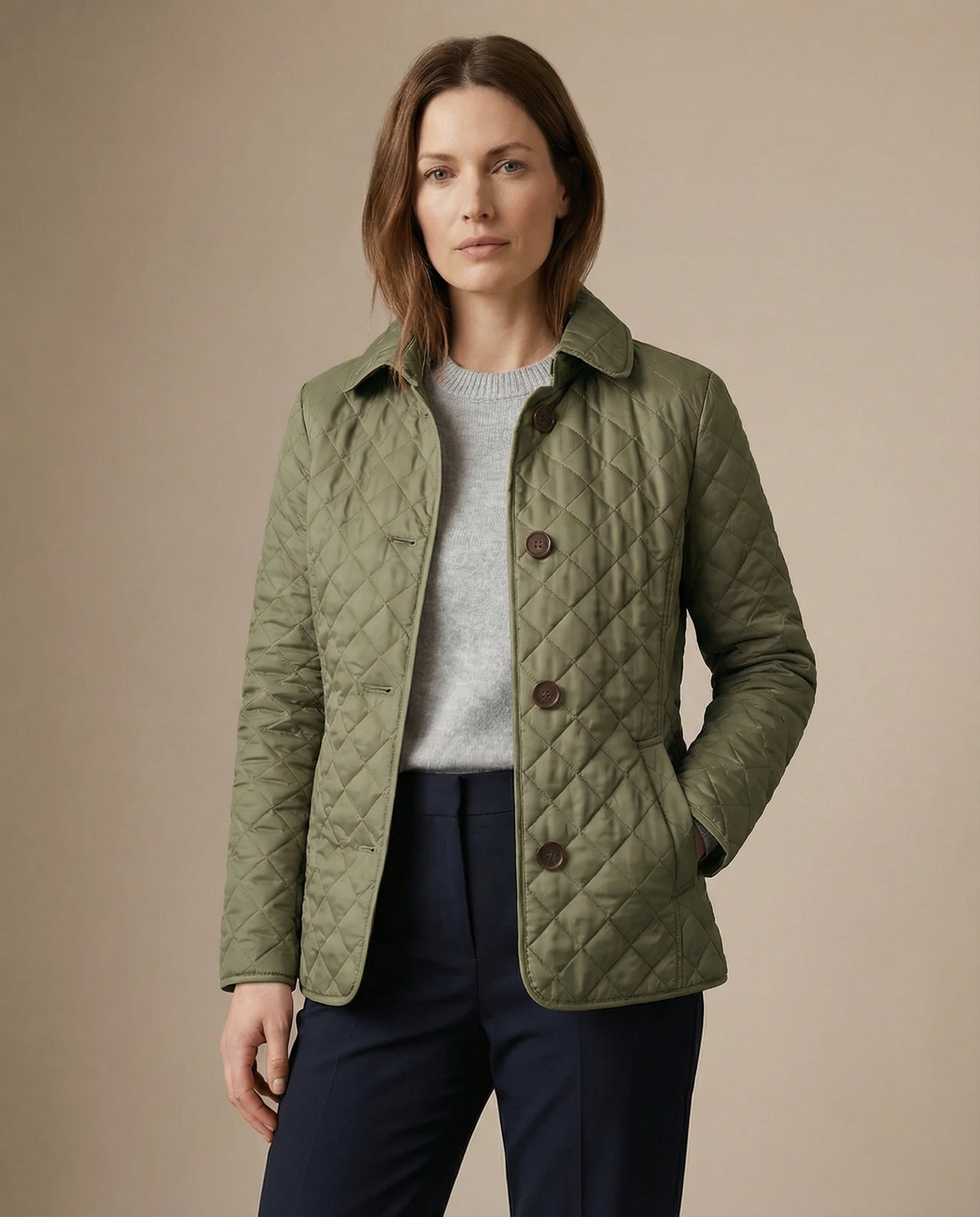 ELENA™ – Quilted Button-Up Jacket