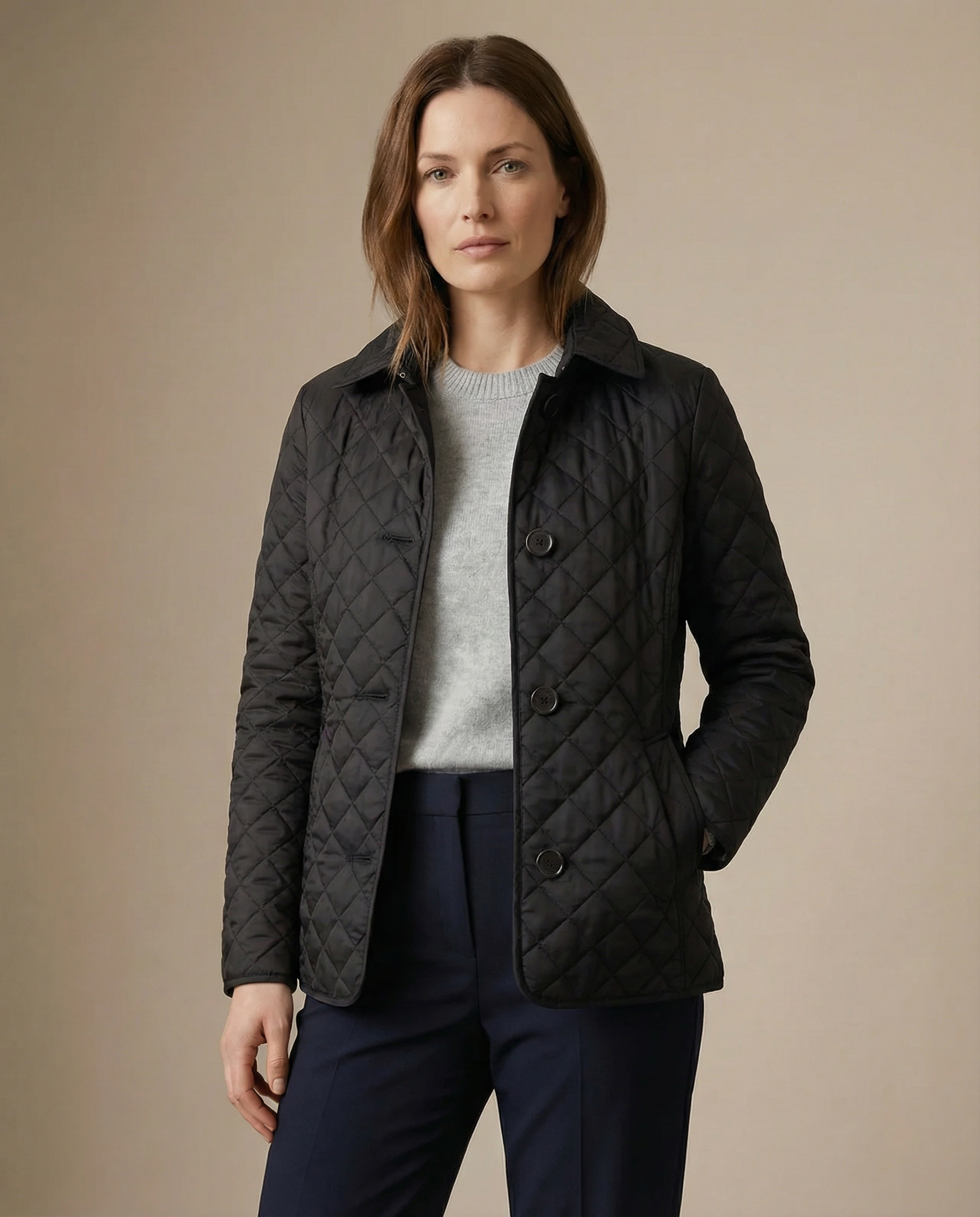 ELENA™ – Quilted Button-Up Jacket