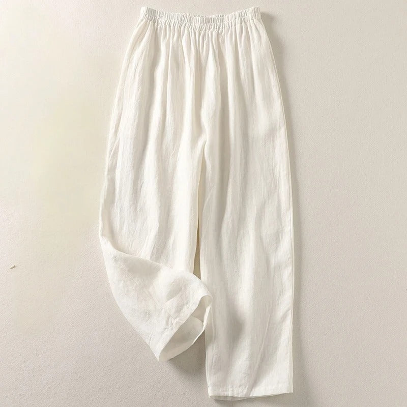 Amalia™ | Women's Cotton & Linen Wide-Leg Pants