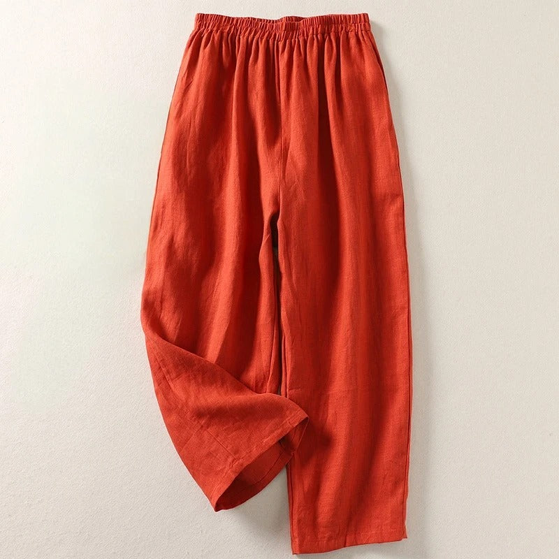 Amalia™ | Women's Cotton & Linen Wide-Leg Pants