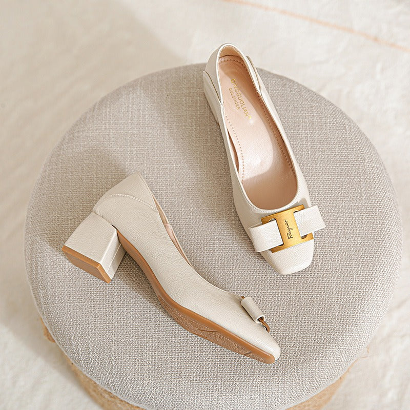 ELARA™ – Pointed Block Heel Pumps, Refined elegance with all-day comfort