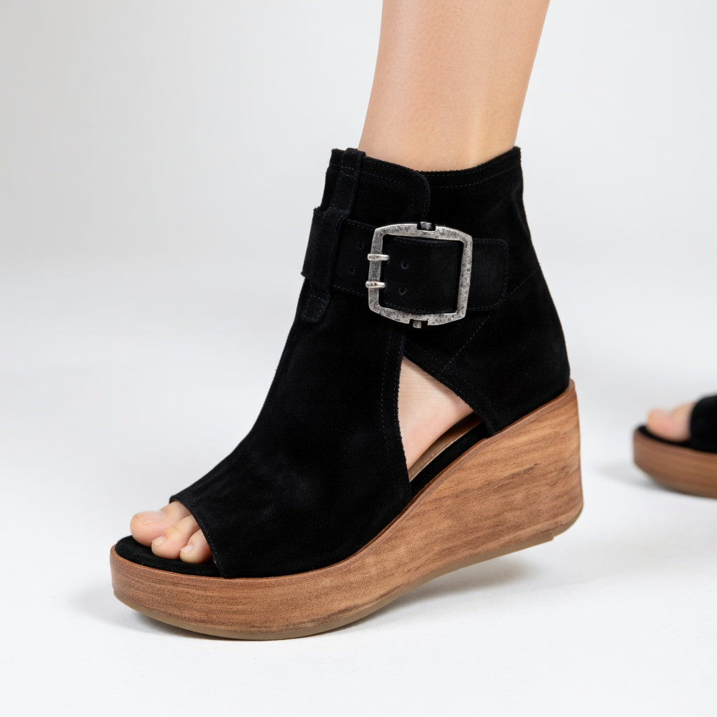 ORÉLISSE™ – Modern Open Wedge Ankle Boots