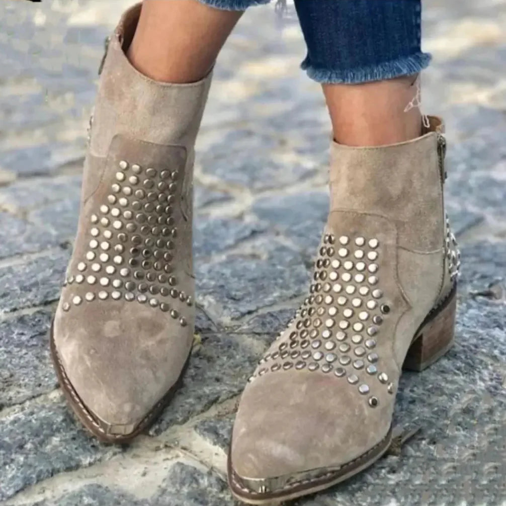 Annie | Ankle Boots with Studs