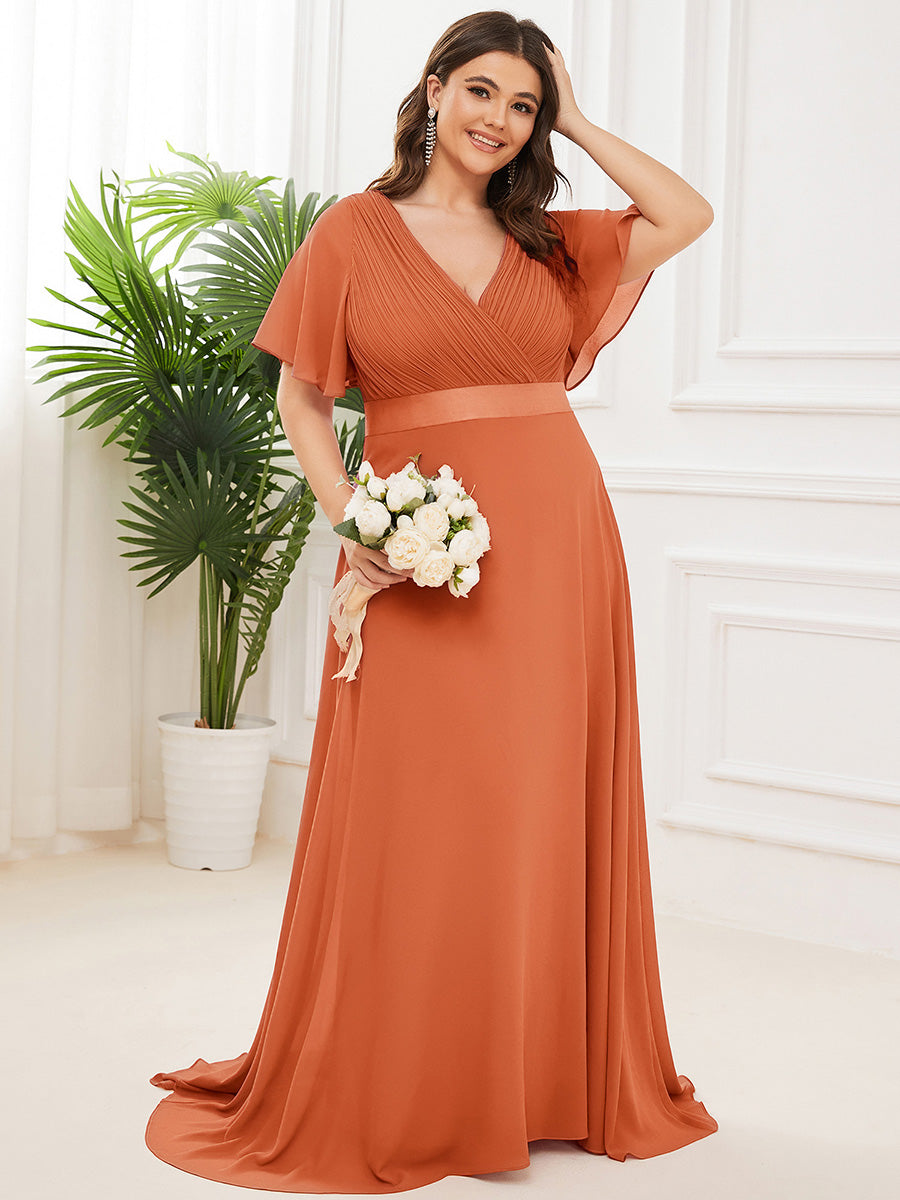 ELEONORE™ – High-Waist Chiffon Bridesmaid Dress