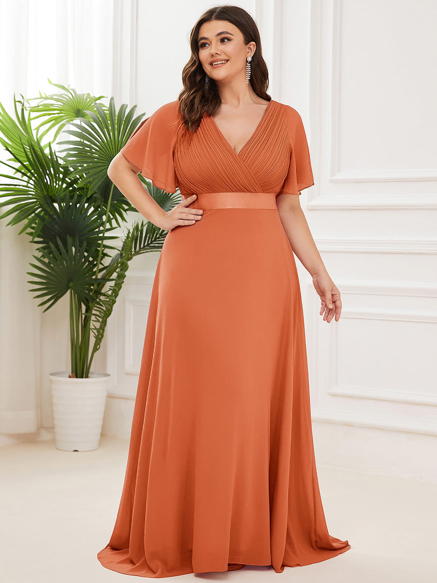 ELEONORE™ – High-Waist Chiffon Bridesmaid Dress
