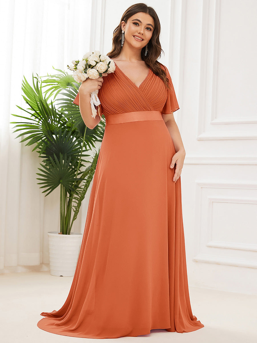 ELEONORE™ – High-Waist Chiffon Bridesmaid Dress