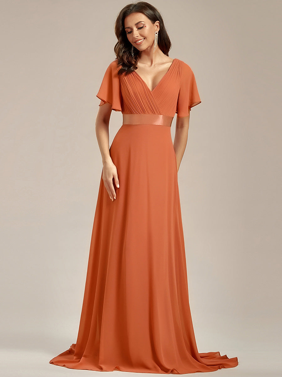 ELEONORE™ – High-Waist Chiffon Bridesmaid Dress