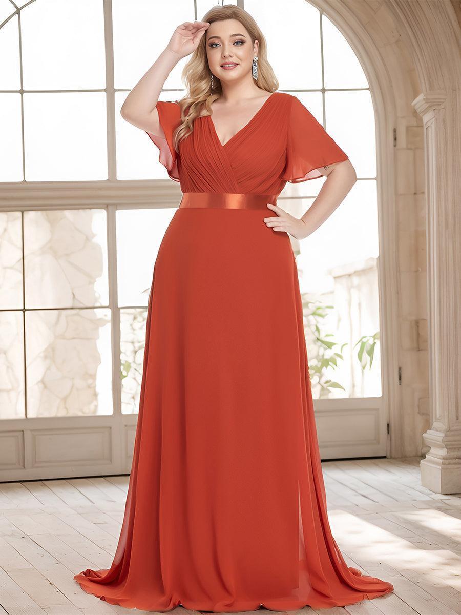 ELEONORE™ – High-Waist Chiffon Bridesmaid Dress