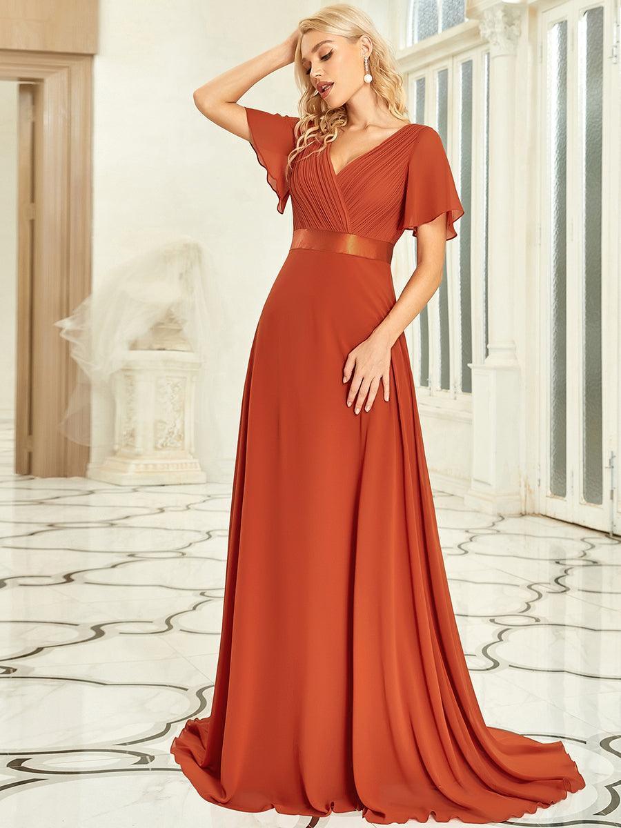 ELEONORE™ – High-Waist Chiffon Bridesmaid Dress