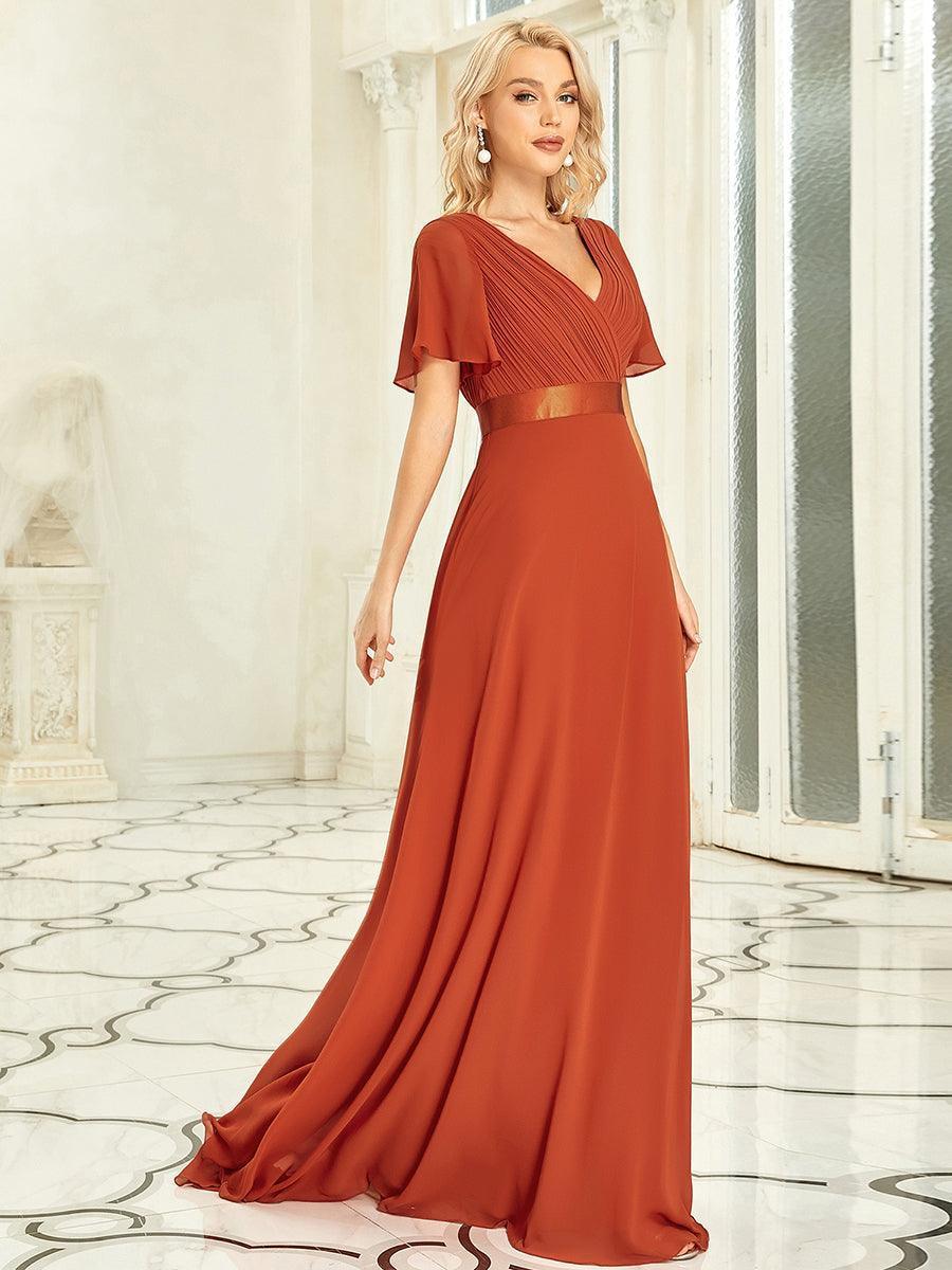 ELEONORE™ – High-Waist Chiffon Bridesmaid Dress