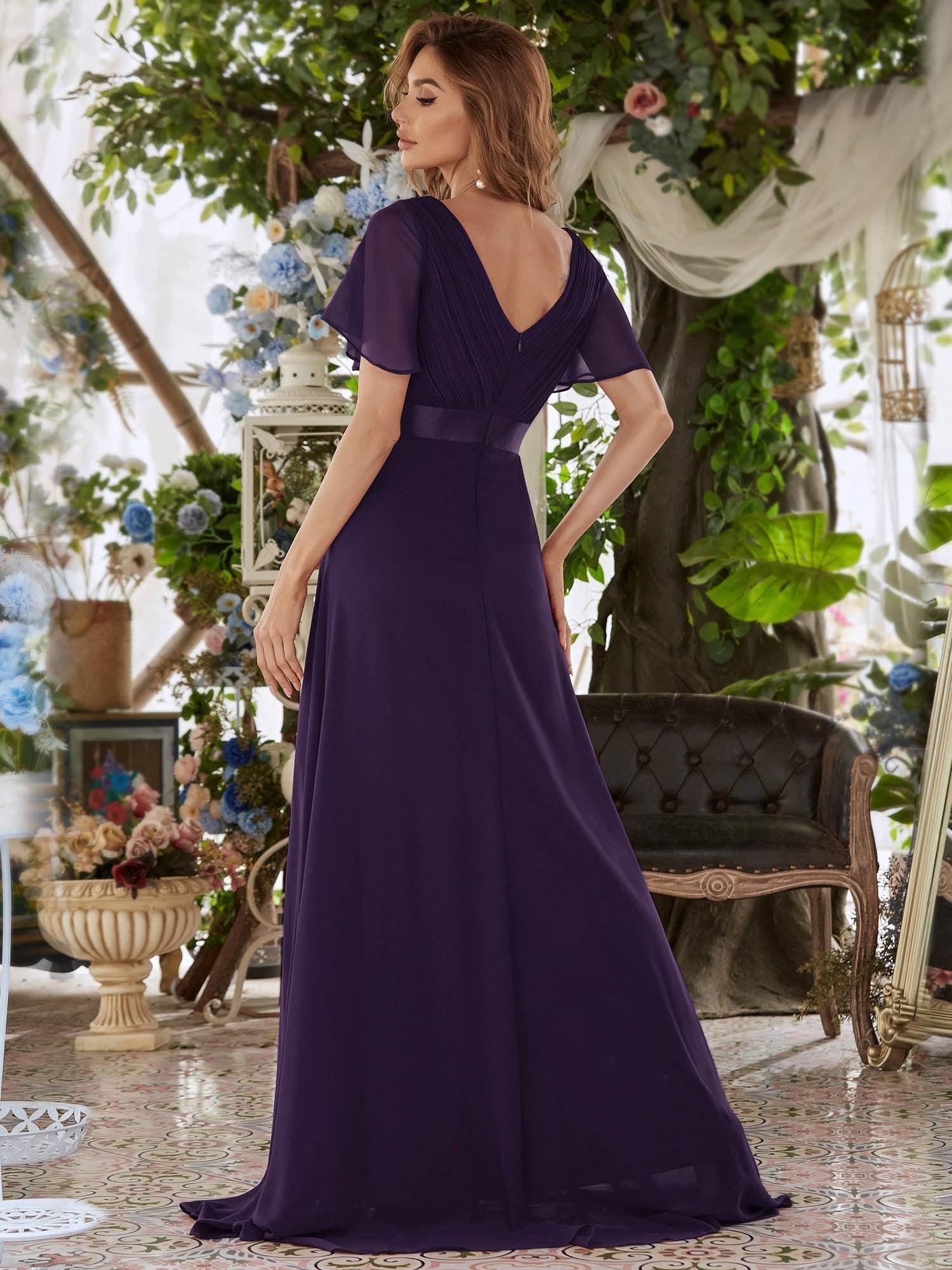 ELEONORE™ – High-Waist Chiffon Bridesmaid Dress