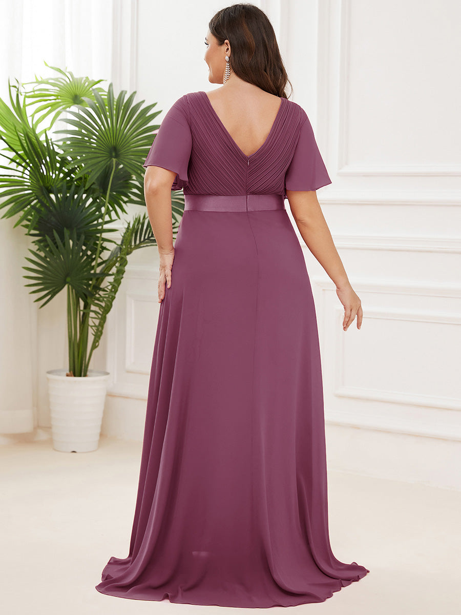 ELEONORE™ – High-Waist Chiffon Bridesmaid Dress