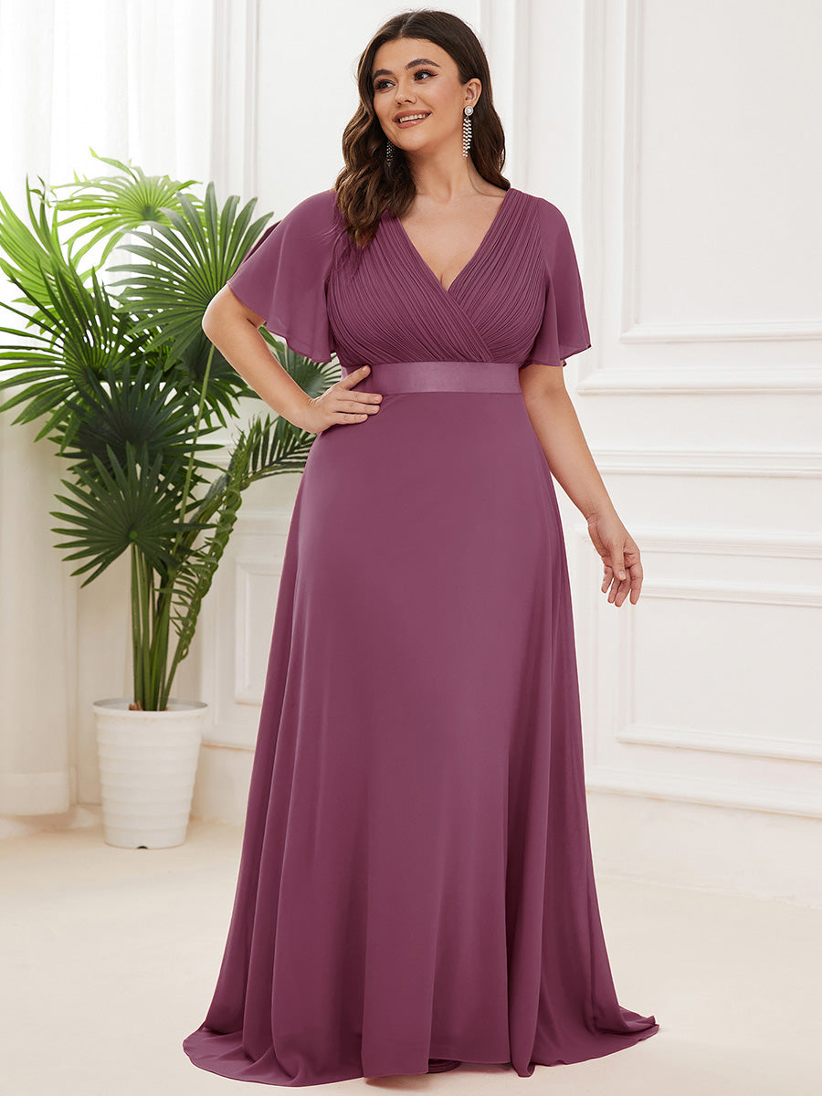 ELEONORE™ – High-Waist Chiffon Bridesmaid Dress