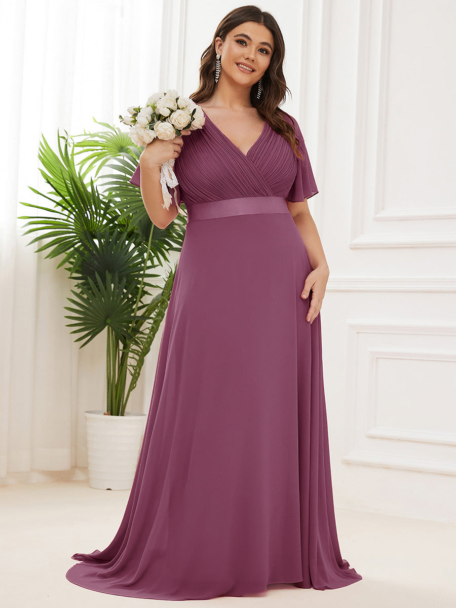 ELEONORE™ – High-Waist Chiffon Bridesmaid Dress