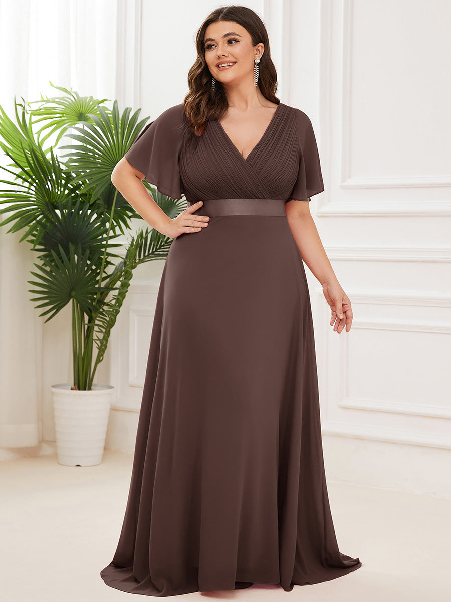ELEONORE™ – High-Waist Chiffon Bridesmaid Dress