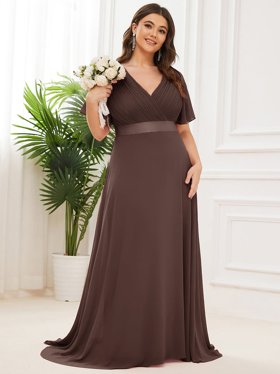 ELEONORE™ – High-Waist Chiffon Bridesmaid Dress