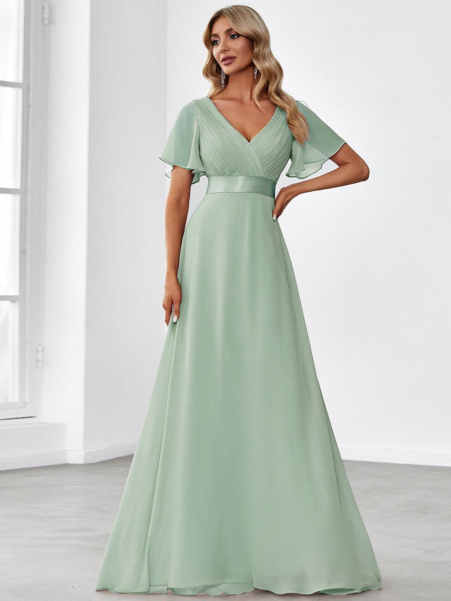 ELEONORE™ – High-Waist Chiffon Bridesmaid Dress