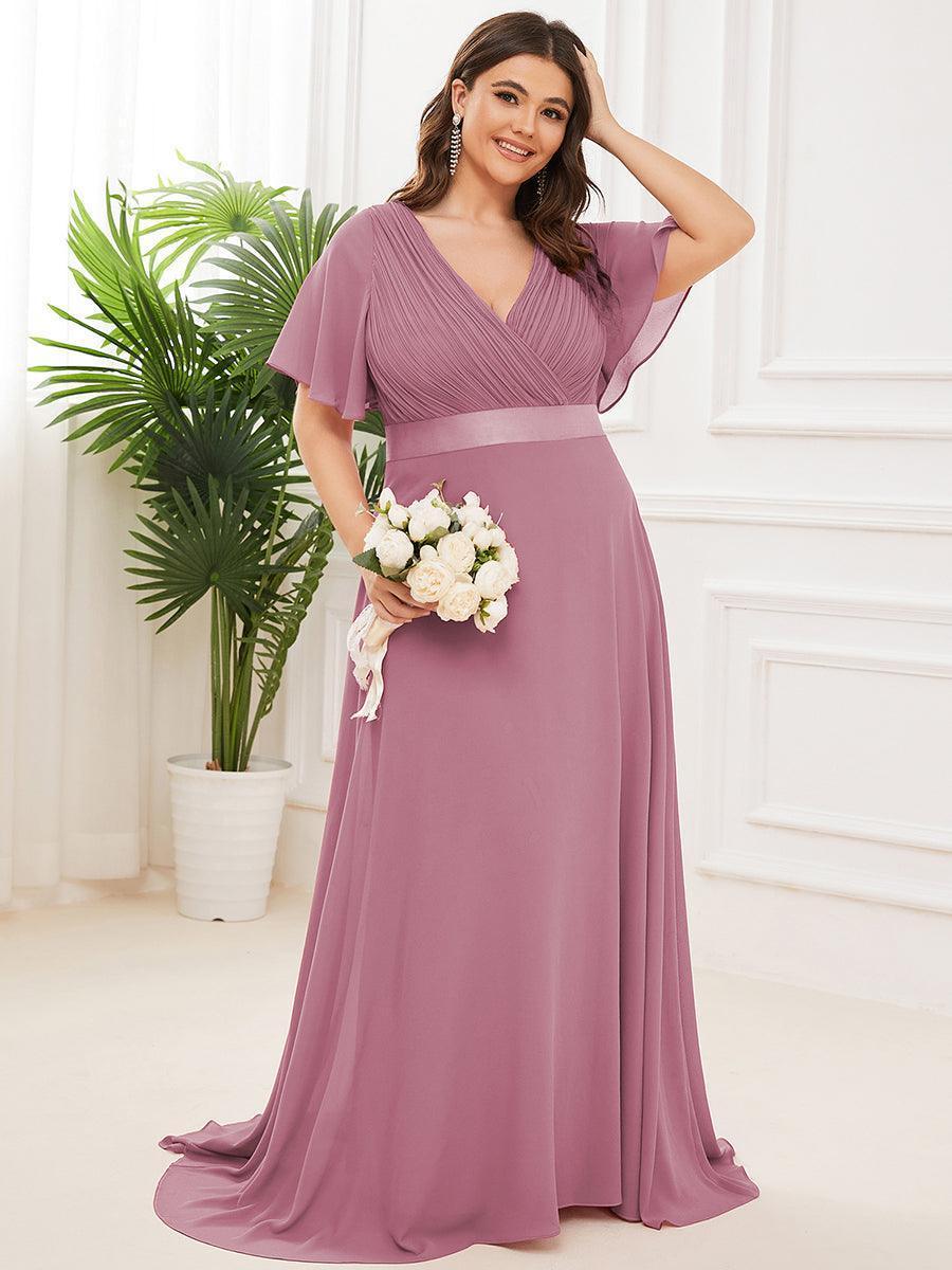 ELEONORE™ – High-Waist Chiffon Bridesmaid Dress