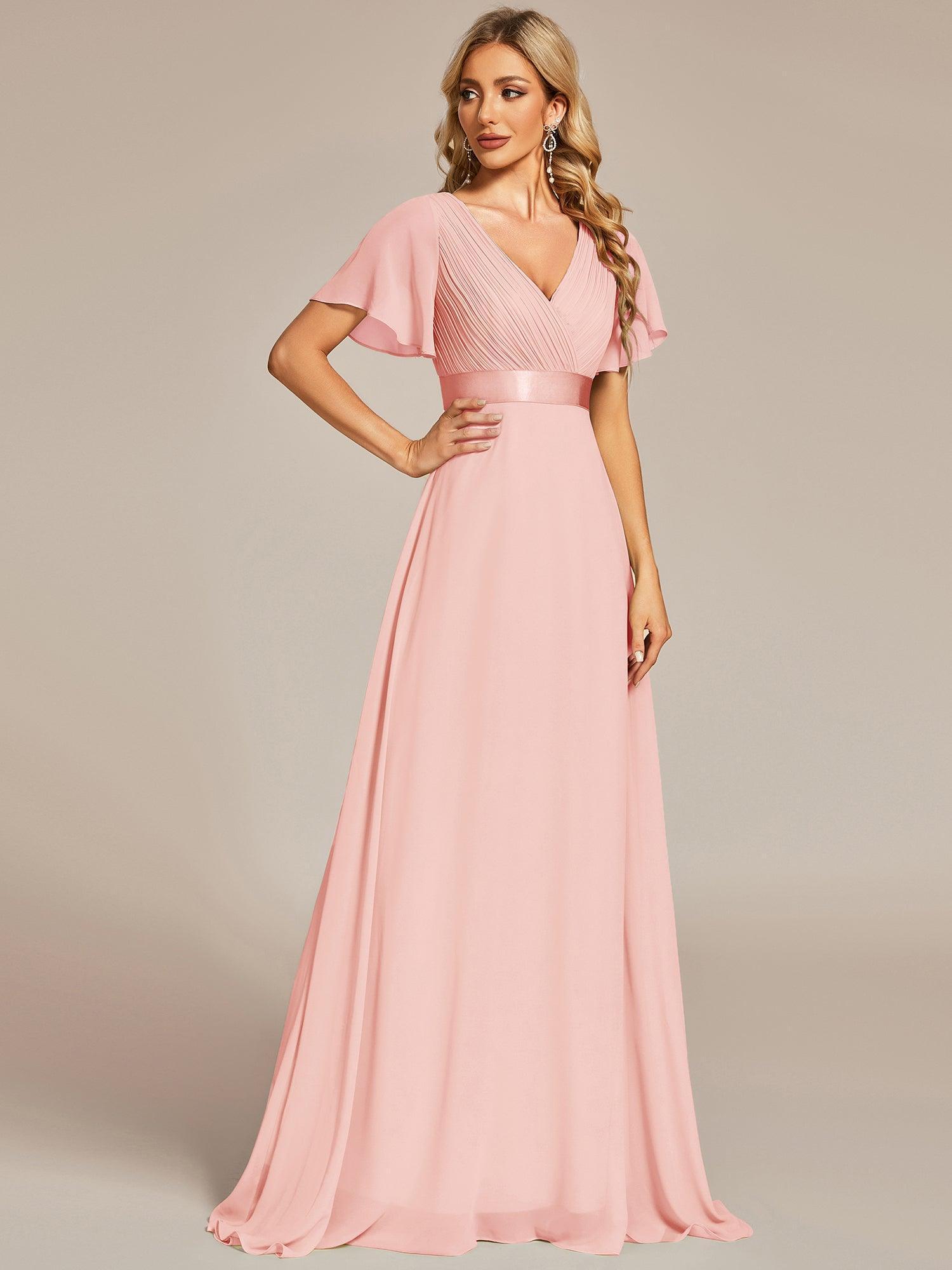 ELEONORE™ – High-Waist Chiffon Bridesmaid Dress